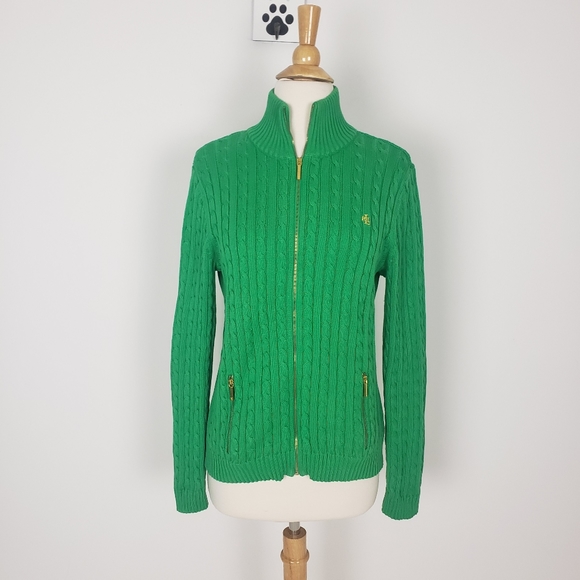 Lauren Ralph Lauren Zip Sweater - Picture 1 of 16